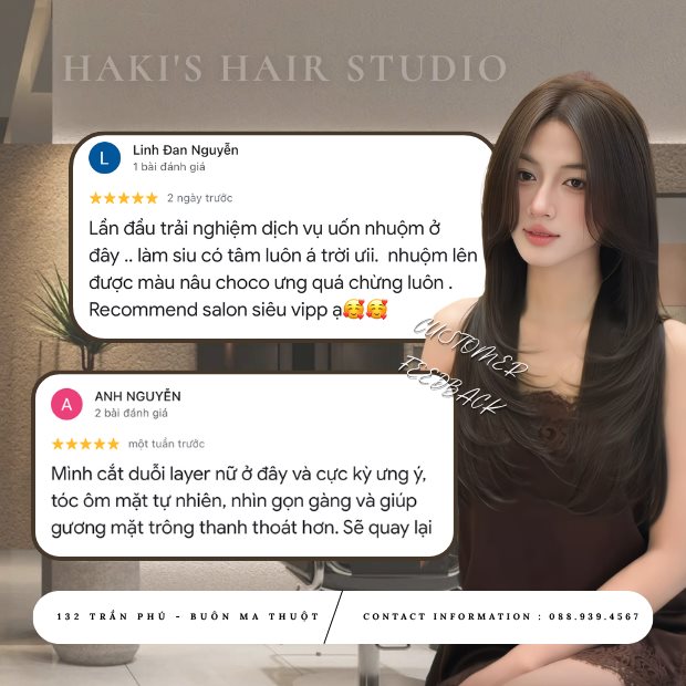 Đánh giá 5 sao của khách hàng trên Google